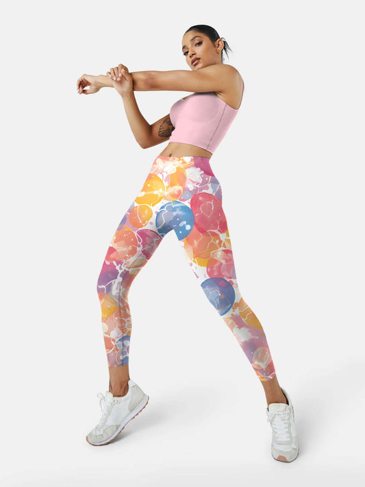 F209 print yoga leggings