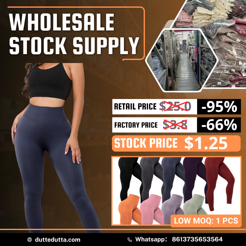 Clearance Deal: $1.25 Activewear Tops | MOQ: 1pc